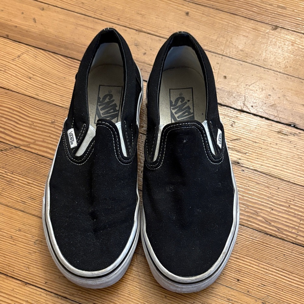 Vans Black Slip-On Shoes